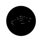 Gobo GAM 525 Spaceship A - Taille A (100 mm)