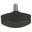 Bouton de serrage noir logo K&M M8 x 17,5mm pour pied HP 21436