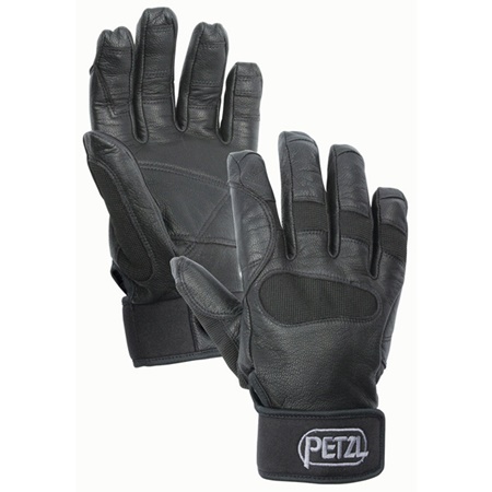 Paire de gants de Rigger PETZL Cordex Plus cuir naturel noir - S