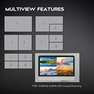 Sélecteur/Switch KVM LINDY Seamless Multiview, 5 HDMI et 1 USB-C