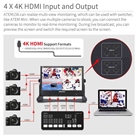 Moniteur LCD vidéo broadcast HDMI SEETEC ATEM156 15.6'' 4K 