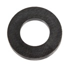 100ROND6-PLATES-Lot de 100 rondelles plates pour M6 Vis - plastique noir