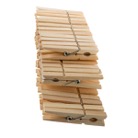 36PINCES-BOIS-Sachet de 36 pinces à linge en bois avec ouverture 14mm