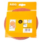 AEG-ABR15040-Lot de 5 Abrasifs Ø 150 grain 40 - AEG