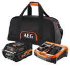 AEG-SETL1890RHD-PACK 1 batt. Pro lithium 18V 9,0Ah HD, chargeur rapide+ sac - AEG