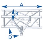 ASX4033-Angle 3 départs, 2D, horizontal, pour série SX290 - alu