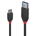 CA-USB32-CA-05-Cordon USB 3.2 Gen 2 Type-C/A LINDY - Longueur : 50cm - Noir