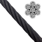 CABLE4NOIR-50-Câble noir 4mm longueur 50m Rupture 11,35kN/1156 KG