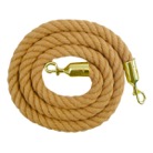 CORDE-2-COR-Corde de guidage tressée pour poteau à corde - Long : 2m Ecru/Chanvre