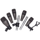 DK707-Kit de 5 mics dyn + 2 mics statiques + acc pour batterie DK707 Samson