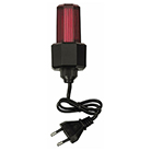 EASYFL-R-Mini strobe rouge avec cable et fiche francaise lampe non remplacable