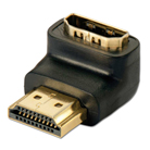 HDHD-CB-FM-Adaptateur coudé HDMI femelle (bas) - HDMI mâle dorée
