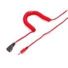 KAI1408-Câble synchro flash prise PC/Jack 3,5mm - 10m - rouge