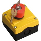 POING-ACR-Interrupteur de coupure d'urgence "coup de poing" avec clef rouge