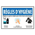 REGLES-AFFICHE-Affiche en carton A4 Règles d'hygiène