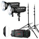 SL150-LEDSTUDIOSET-Kit de 2 torches Led 150W Daylight VideoLight GODOX SL-150W