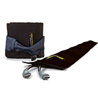 SLIPWAYTEX-N-Passage de câble textile sur Velcro® pour moquette - Noir 1m