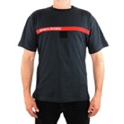 TEE-SSIAP-XL-Tee-shirt anthracite bande rouge brodée SECURITE INCENDIE -  XL
