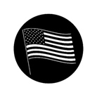 Gobo GAM 237 American flag - Taille A (100 mm)
