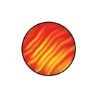 Gobo ROSCO Colorwave 33001 Waves Red - Taille B (86 mm)