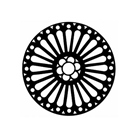 Gobo GAM 375 Rose window - Taille A (100 mm)