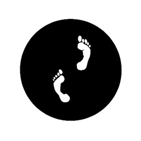 Gobo GAM 553 Footprints - Taille A (100 mm)