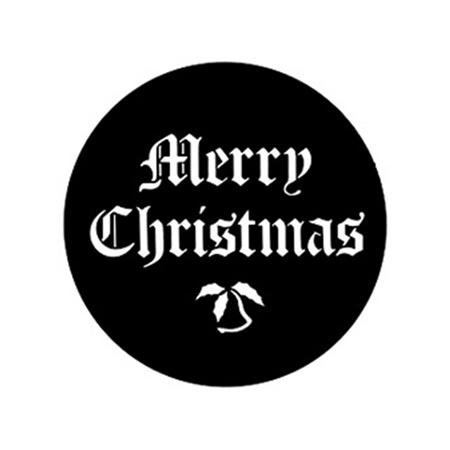 Gobo GAM 576 Merry christmas - Taille A (100 mm)