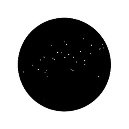 Gobo GAM 587 Tiny stars - Taille B (86 mm)