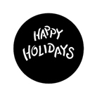 Gobo GAM 644 Happy holidays - Taille A (100 mm)