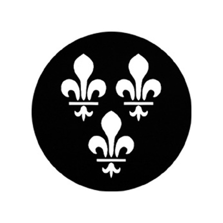 Gobo GAM 729 Fleur de lis - Taille B (86 mm)