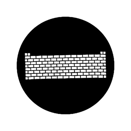 Gobo ROSCO DHA 77719 brickwall - Taille A (100 mm)