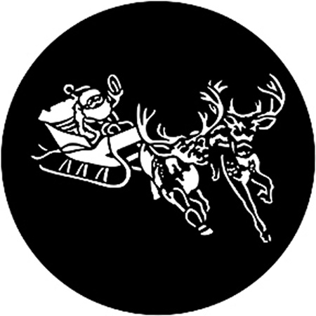 Gobo ROSCO DHA 77720 Santa and sleigh - Taille M (66 mm)