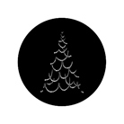 Gobo ROSCO DHA 73632 Christmas tree B - Taille A (100 mm)