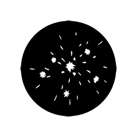 Gobo ROSCO DHA 73652 Fireworks 3B - Taille A (100 mm)