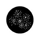 Gobo ROSCO DHA 73653 Fireworks 3C - Taille A (100 mm)