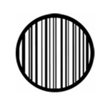 Gobo ROSCO DHA 77423 Stripes - Taille M (65.5 mm)