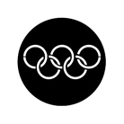 Gobo ROSCO DHA 77437 Olympic rings - Taille A (100 mm)