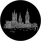 Gobo ROSCO DHA 77445 Houses of Parliament - Taille A (100 mm)