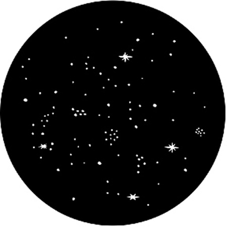 Gobo ROSCO DHA 77514 Star cluster - Taille M (65.5 mm)