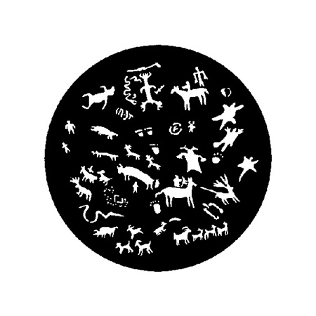 Gobo ROSCO DHA 77560 Cave painting - Taille B (86 mm)