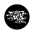 Gobo ROSCO DHA 77618 Stone wall 2 - Taille M (65.5 mm)