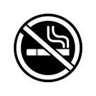 Gobo ROSCO DHA 76521 No smoking 2 - Taille A (100 mm)