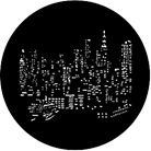 Gobo ROSCO DHA 77287 Nyc skyline - Taille A (100 mm)