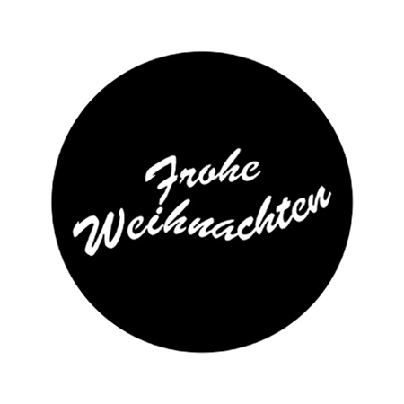 Gobo ROSCO DHA 78811 Frohe weihnachten - Taille A (100 mm)