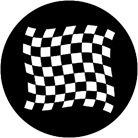 Gobo ROSCO DHA 78050 Chequered flag 1 - Taille B (86 mm)