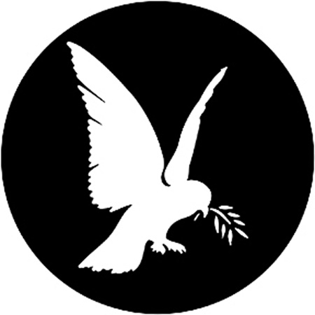 Gobo ROSCO DHA 78089 Dove of peace - Taille B (86 mm)