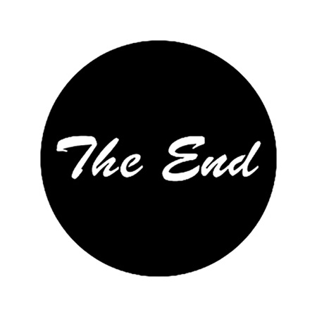 Gobo ROSCO DHA 78120 The end - Taille A (100 mm)