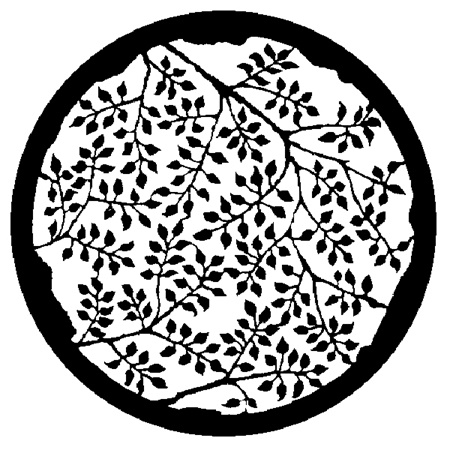 Gobo ROSCO DHA 77863 Branching leaves positive - Taille A (100 mm)