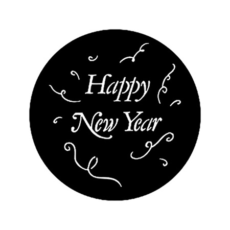 Gobo ROSCO DHA 77982 Happy new year - Taille A (100 mm)