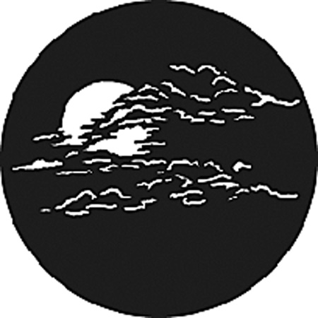 Gobo GAM 795 Moon with clouds 2 - Taille A (100 mm)